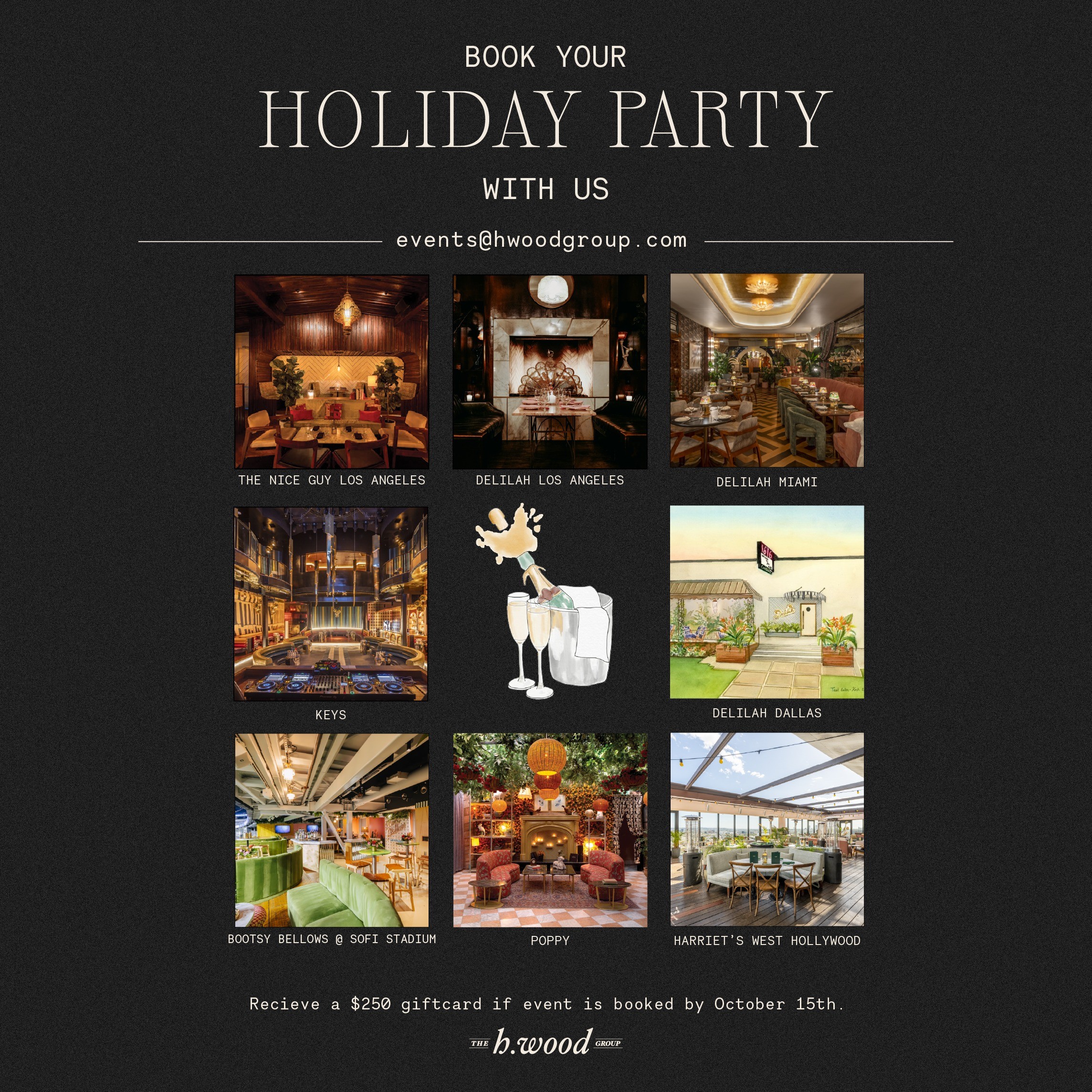 Book Your Holiday Party with Hwood